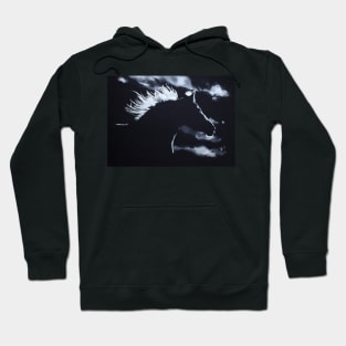 Running Wild - Silhouette of Horse Hoodie